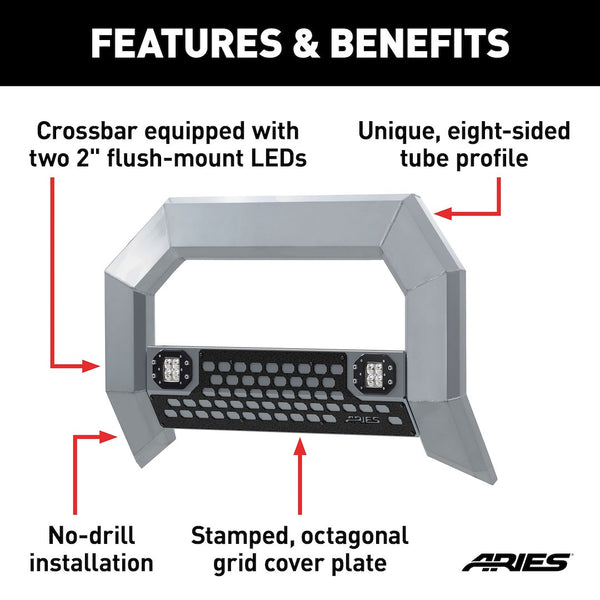 Aries AdvantEDGE Bull Bar (MPN: 2155101)
