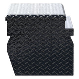 UWS 36-Inch Gloss Black Heavy-Wall Aluminum Wedge Truck Storage Box (MPN: EC20172)