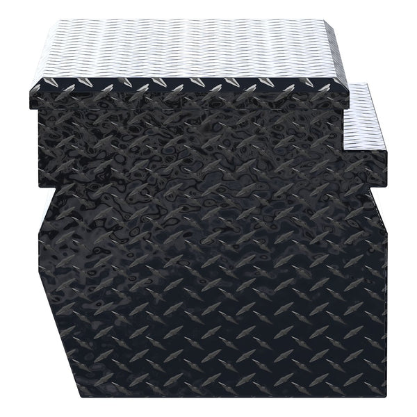 UWS 36-Inch Gloss Black Heavy-Wall Aluminum Wedge Truck Storage Box (MPN: EC20172)