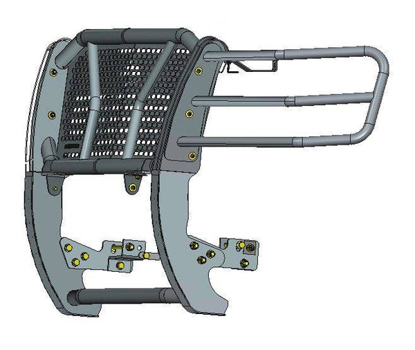 Black Horse Off Road Grille Guard (MPN: RU-CHTA07-B)