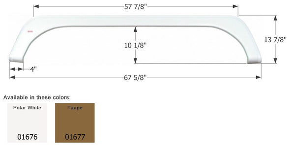 Icon Fender Skirt for Tandem Axle RVs (MPN: 01677)