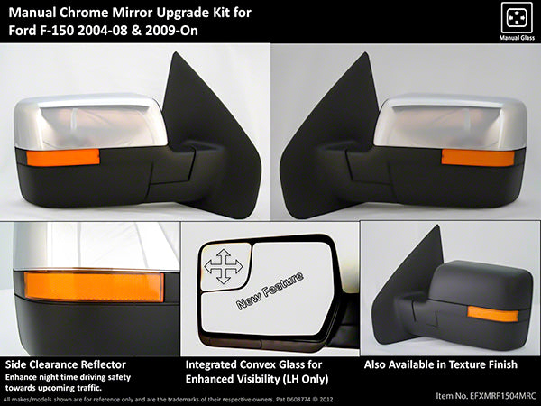 ProEFX Tow Mirrors (MPN: EFXMRF1504MRC)