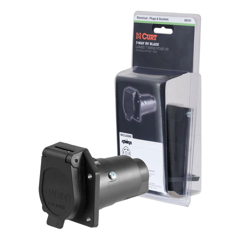 7-Way Trailer Wiring Connector for Vehicle Side (MPN: 58151)