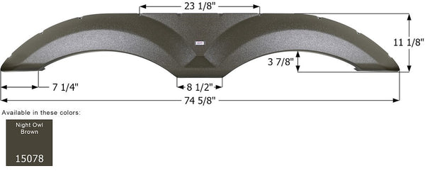 Icon Fender Skirt for Tandem Axle RVs (MPN: 15078)