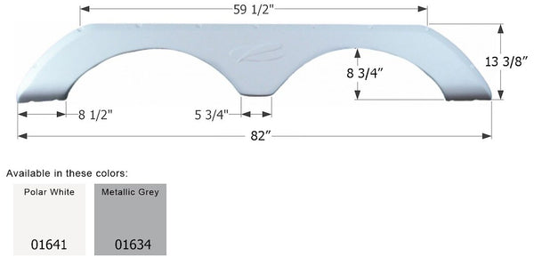 Icon Fender Skirt for Tandem Axle RVs (MPN: 01634)