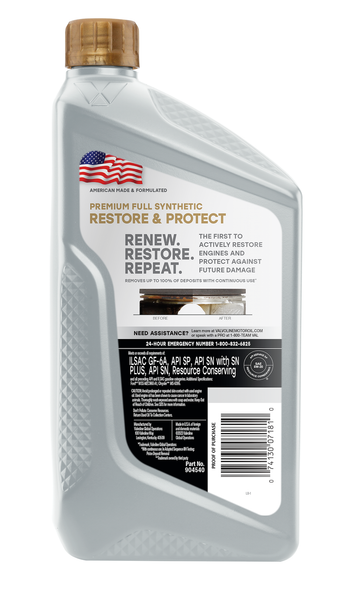 Valvoline Restore & Protect Full Synthetic Oil (MPN: 9045401)