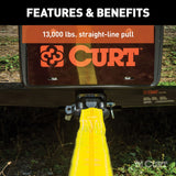 Curt D-Ring Shackle Mount for 2 Inch Receiver Hitch (MPN: 45832)