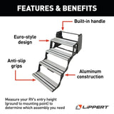 Lippert Components Alumi-Tread Manual Folding Step (MPN: 432698)