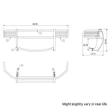 Black Horse Grille Guard Kit (MPN: 17DG100MA-PLFR)