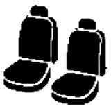 Fia Wrangler Saddle Blanket Seat Covers (MPN: TR49-48 GRAY)
