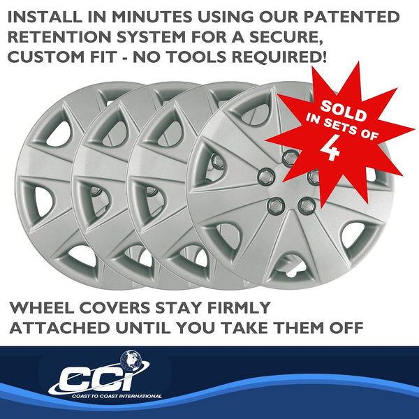 Coast To Coast 15 Inch Wheel Cover Set (MPN: IWC41415S)