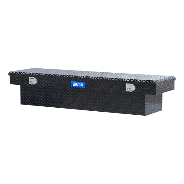 UWS 72-Inch Gloss Black Heavy-Wall Aluminum Truck Tool Box (MPN: EC10572)