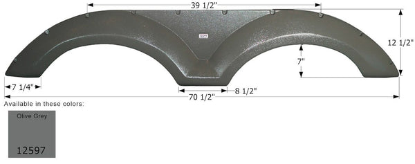 Icon Fender Skirt for Tandem Axle (MPN: 14501)
