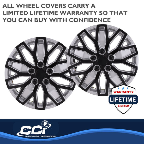 Coast To Coast 15 Inch Wheel Cover Set (MPN: 105115SB)