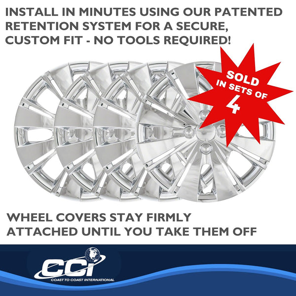 15 Inch Chrome Plated Wheel Cover Set (MPN: IWC50915C)