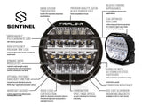 Triple-R Light Sentinel Elite LED Driving Light (MPN: 0S9-US-ELITE-WM)