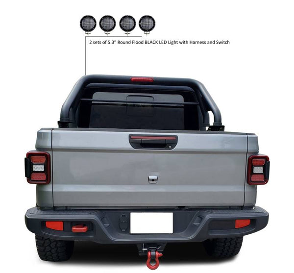 Black Horse Offroad Truck Bed Bar (MPN: RB09BK-PLFB)
