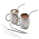 Norpro Stainless Steel Curved Beverage Straws (MPN: 436)