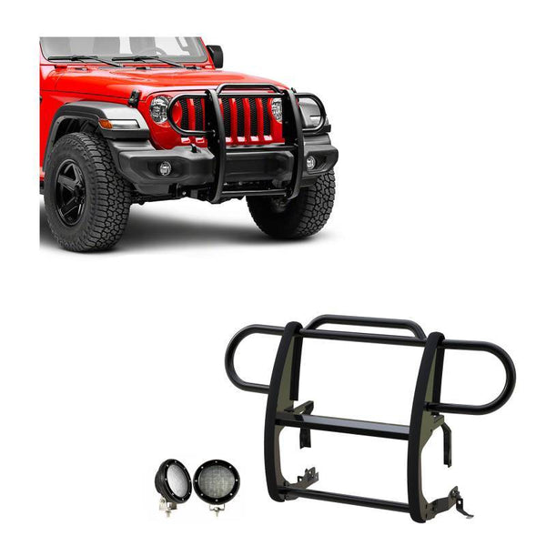 Black Horse Grille Guard Kit (MPN: 17JPJLMA-PLFB)