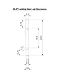 Stromberg Carlson Trailer Landing Gear Leg (MPN: LG-179014)