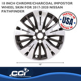 Coast To Coast Impostor Wheel Skin 18 Inch (MPN: IWCIMP488CC)