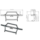 Black Horse Off Road Grille Guard (MPN: RAGF20-K1)