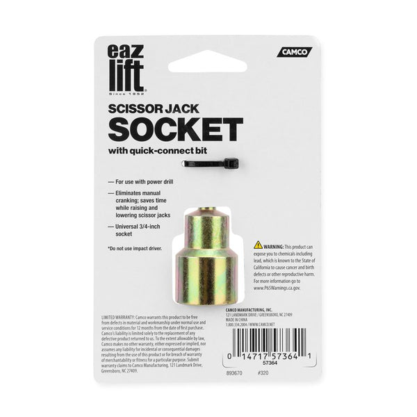 Camco Quick Connect Scissor Jack Socket (MPN: 57364)