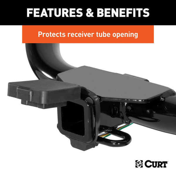 CURT Trailer Hitch Cover for 2 Inch Receiver (MPN: 21728)
