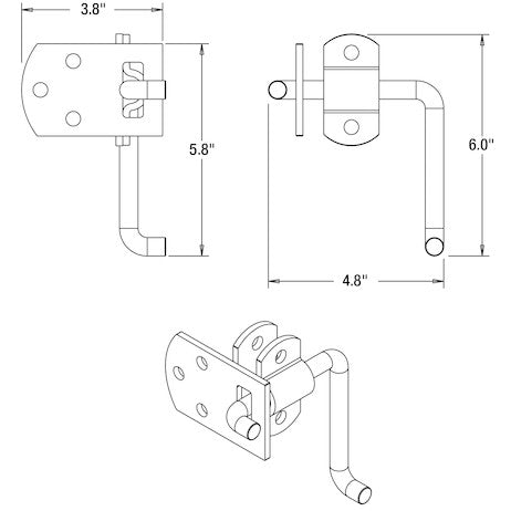 Buyers Products Door Latch Assembly (MPN: B2589B)