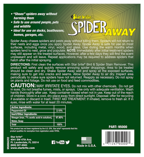 Star Brite Spider Away Spray (MPN: 095022P)