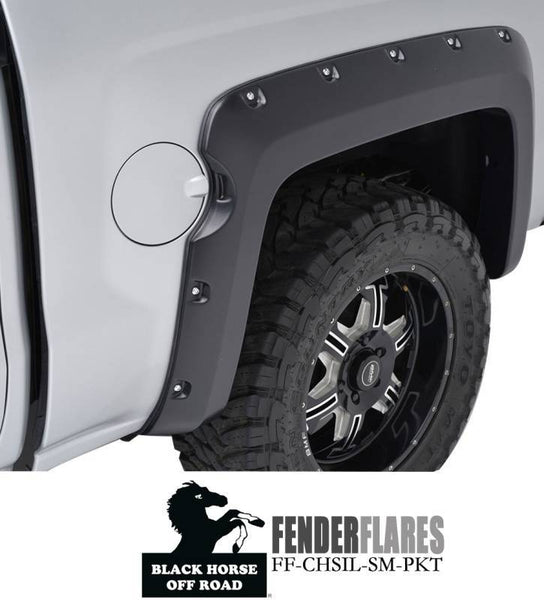 Black Horse Off Road Fender Flare (MPN: FF-CHSIL-SM-PKT)
