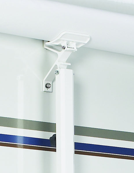 Awning rafter arm with ground support (MPN: 902865WHT)