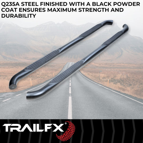 TrailFX Nerf Bar Round Tube Side Steps (MPN: A0063T)