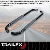 TrailFX Nerf Bar Round Tube Side Steps (MPN: A0046B)