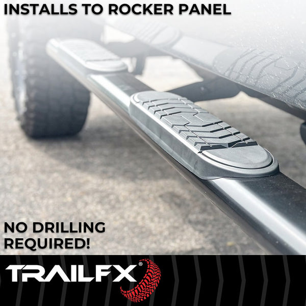 TrailFX 5 Inch Oval Bent Side Bars (MPN: A7086B)