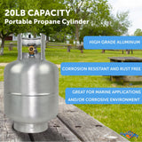 Flame King Portable Propane Tank (MPN: YSN230-ALM)