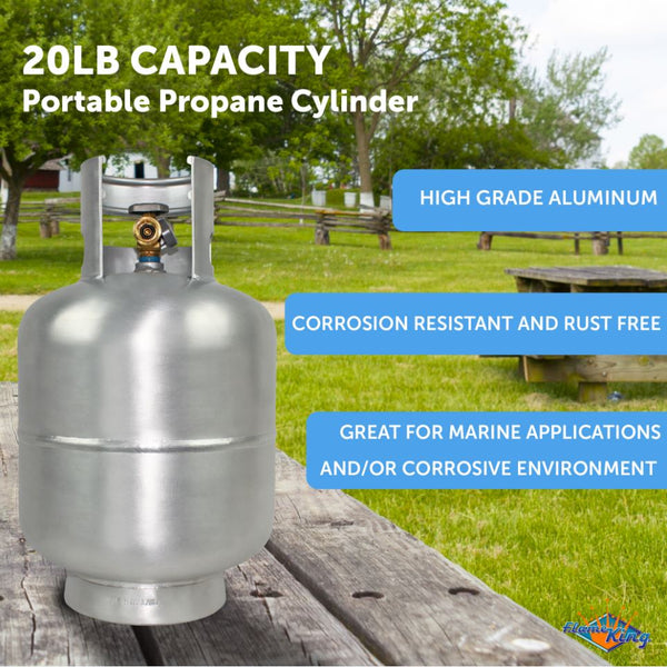 Flame King Portable Propane Tank (MPN: YSN230-ALM)
