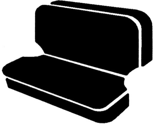 Fia Seat Cover For Fold And Tumble Bench (MPN: OE32-72 CHARC)