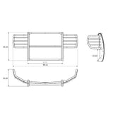 Black Horse Off Road Grille Guard (MPN: 17FO35MA)