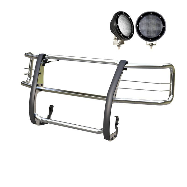 Black Horse Off Road Grille Guard (MPN: 17GV02MSS-PLFB)