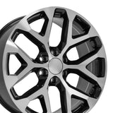 OE Wheels CV98B 22 Inch Aluminum Wheel (MPN: CV98B-22090-6550-24MB)