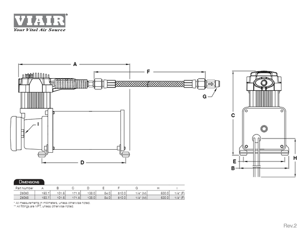 VIAIR Silver Air Compressor (MPN: AC-275)