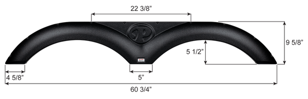 Icon Fender Skirt for Tandem Axle RVs (MPN: 17342)