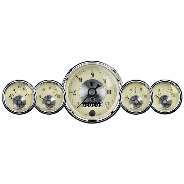 AutoMeter Prestige Antique Ivory Gauge Set (MPN: 2002)
