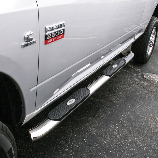 Aries 4 Inch Oval Nerf Bar With Step Pads (MPN: S225040-2)