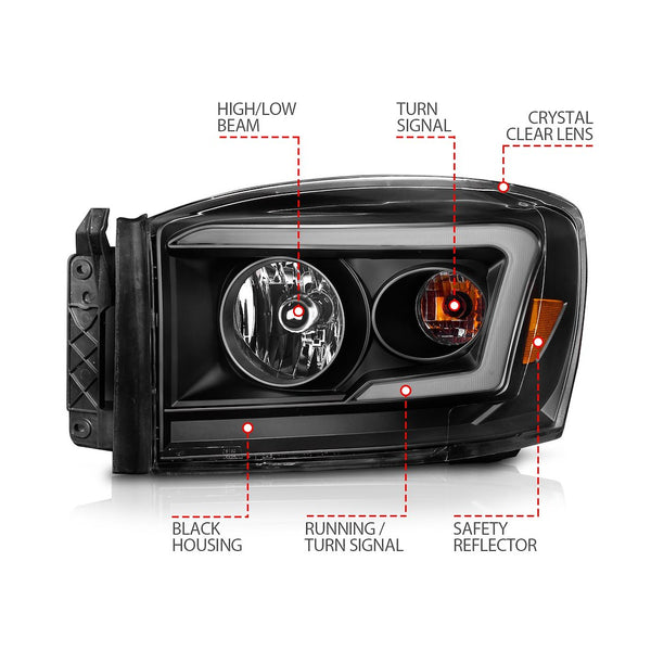 AnzoUSA Crystal Headlight Assembly (MPN: 111526)