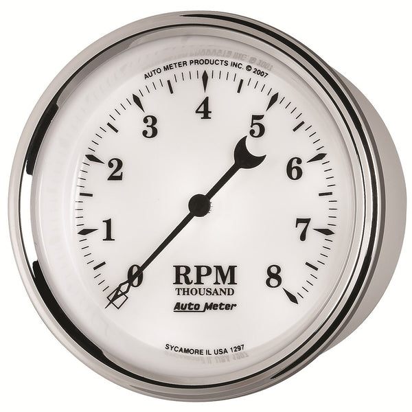 AutoMeter Old Tyme White II Tachometer (MPN: 1297)