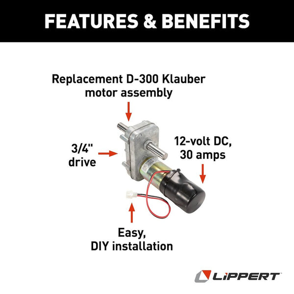Lippert Components Slide Out Motor (MPN: 138449)