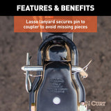 CURT QuickPin Trailer Coupler (MPN: 25472)