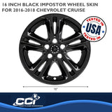 Coast To Coast Impostor Wheel Skin 16 Inch (MPN: IWCIMP412BLKN)